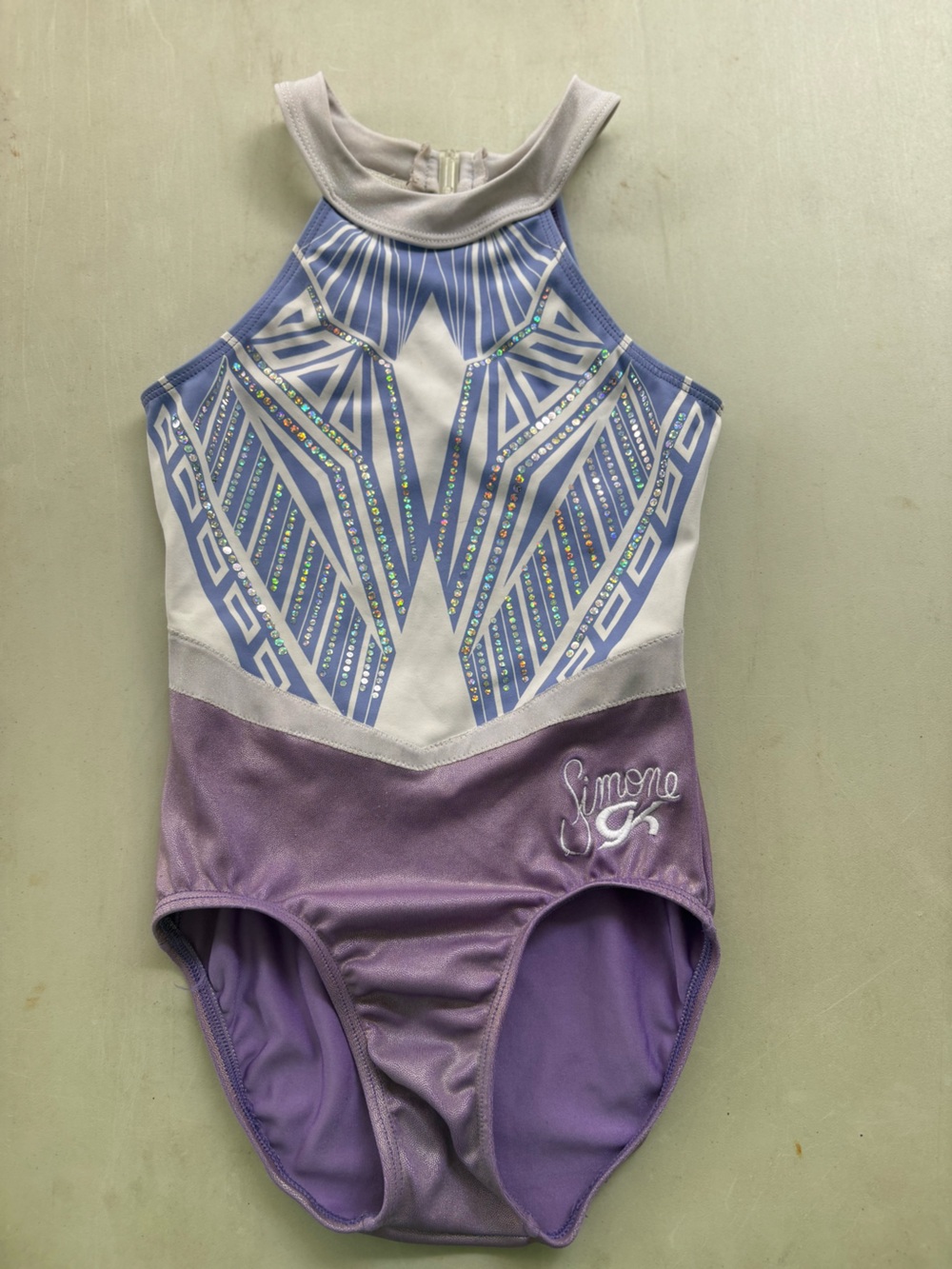 Purple and White Sparkle GK Simone Child Large